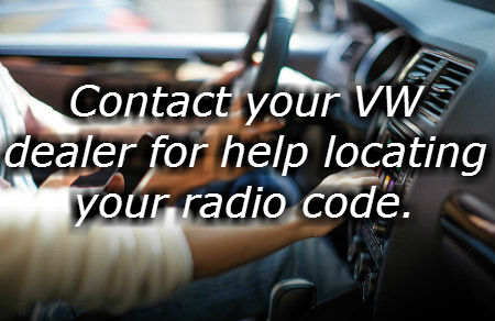 vw radio codes